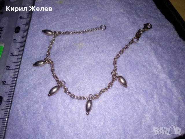 АРТИСТИЧНА ИТАЛИАНСКА СРЕБЪРНА ГРИВНА СРЕБРО 925 със СРЕБЪРНИ ВИСУЛКИ БУТИКОВО БИЖУ 34502, снимка 3 - Гривни - 39379090