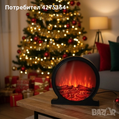 Кръгла декоративна Led камина, снимка 7 - Лед осветление - 52261838