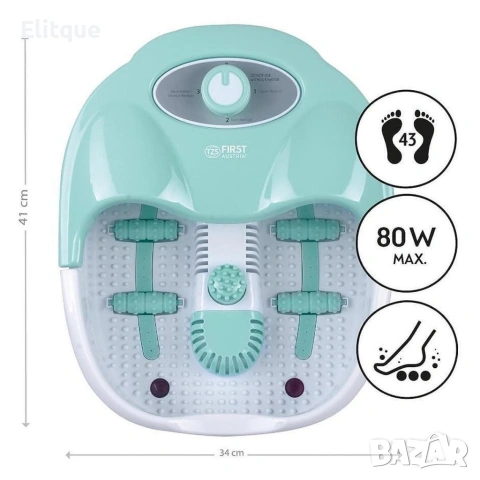 Масажна вана за крака FIRST с вибрация и балонен масаж, снимка 4 - Масажори - 53371403