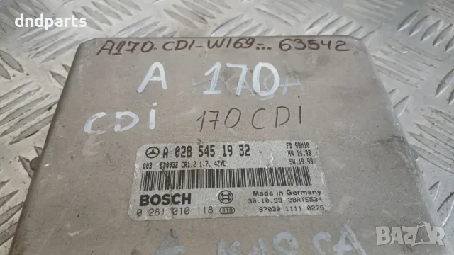 Компютър Mercedes A170 CDI W168 A0285451932 0281010118 Mercedes-Benz A-Class W168 (1997-2004), снимка 2 - Части - 55850470