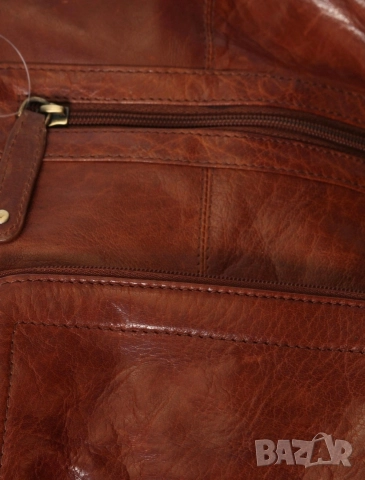 ЕСТЕСТВЕНА КОЖА Дамска раница-20/29 см, снимка 3 - Раници - 49178862