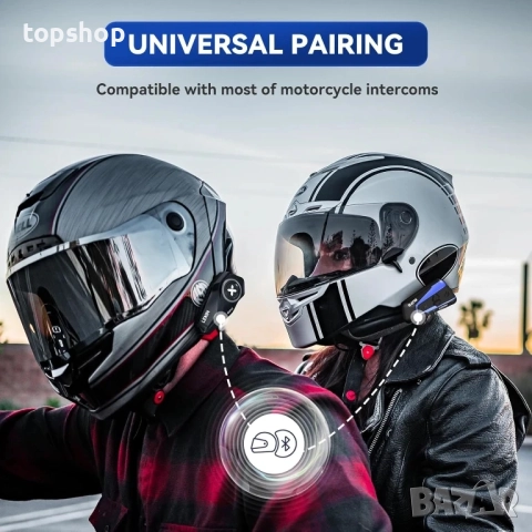 НОВ интерком LEXIN G2P Bluetooth слушалка за мотоциклетна каска, FM радио, 6 корпуса, универсално..., снимка 3 - Аксесоари и консумативи - 51572492