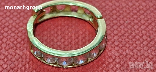 Златна обеца, снимка 2 - Обеци - 51884845