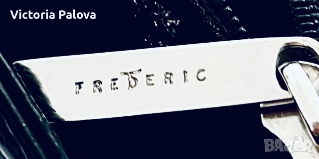 Маркова кожена чанта лак FREDERIC PARIS, снимка 17 - Чанти - 50675539