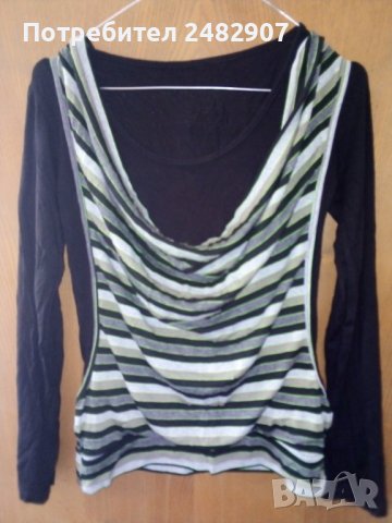 Ефектна дамска блуза , снимка 2 - Блузи с дълъг ръкав и пуловери - 41643649