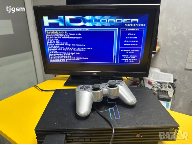 Sony Playstation 2 Ps2 Плейстейшън 2 с HDD 160G