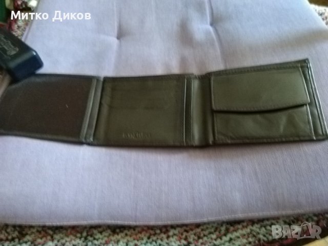 Немски портфейл 120х95мм естествена кожа /echt leder/ нов, снимка 9 - Портфейли, портмонета - 42418781