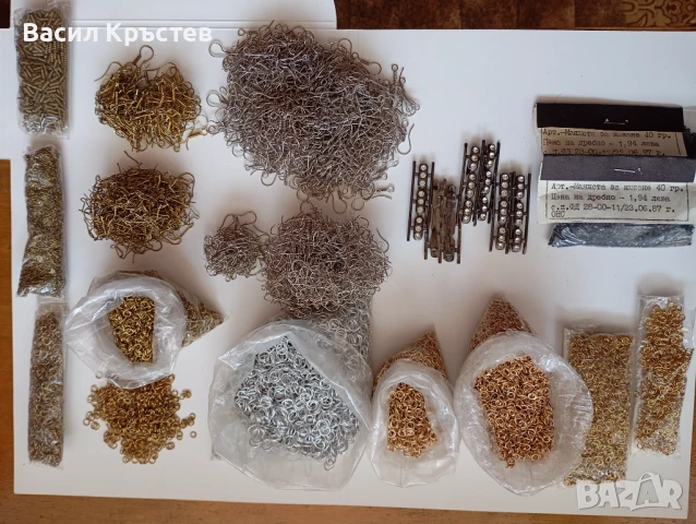 Бижутерски материали, 2-редни закопчалки, Кукички и халки за обеци, Чешки Шатони Оптима, Мъниста, снимка 2 - Други ценни предмети - 50784772