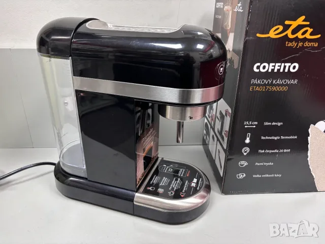 НОВА! Ръчна еспресо машина ETA Coffito, 1465 W, 20 bar, 1400 ml, разпенващо устройство, снимка 9 - Кафемашини - 56069337