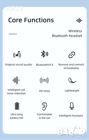 Bluetooth безжични слушалки с LCD дисплей , снимка 3 - Bluetooth слушалки - 53023919