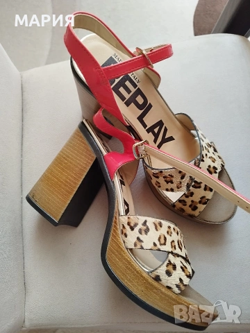 Нови Replay 40 н. сандали , снимка 8 - Дамски обувки на ток - 53752781