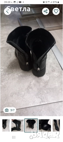 Боти естествена кожа 39 и 40 номер, снимка 3 - Дамски боти - 52746437