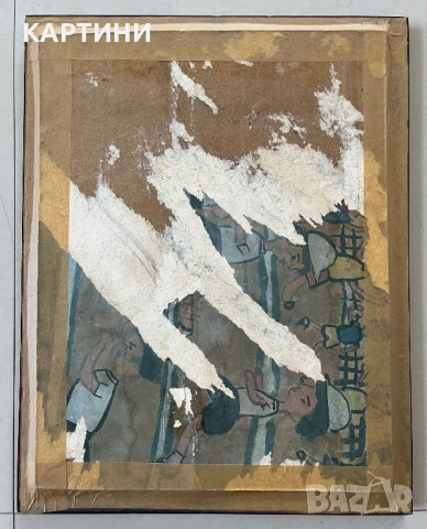 Стара картина - Гола жена, снимка 4 - Картини - 51608054