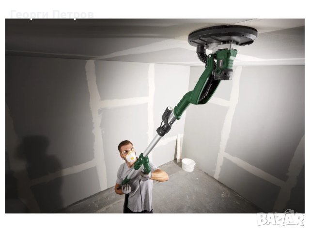 Немска шлайф машина за тавани и стен Parkside Жираф ++ 6 бр. кръгли ша, снимка 7 - Други инструменти - 44160335