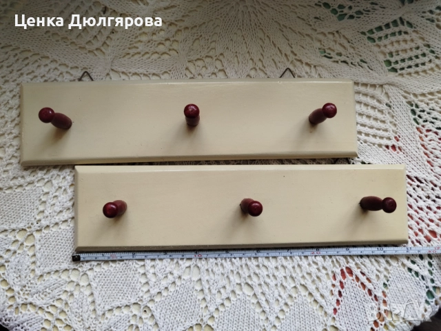 Дървена стенна закачалка, снимка 2 - Други стоки за дома - 51628092