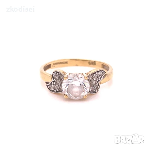 Златен дамски пръстен 2,74гр. 14кр. проба:585 размер:57 модел:32723-2