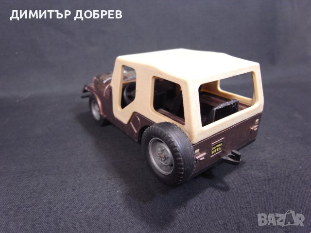 1/24 СТАРА РЕТРО МЕТАЛНА КОЛИЧКА МАЩАБЕН МОДЕЛ JEEP INTERNATIONAL POLISTIL ITALY, снимка 3 - Колекции - 41961440