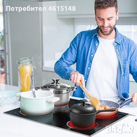 Cooksir CSC-D46001-BB – Стъклокерамичен плот за вграждане с 4 зони, 9 нива на мощност, снимка 6 - Други - 51998585