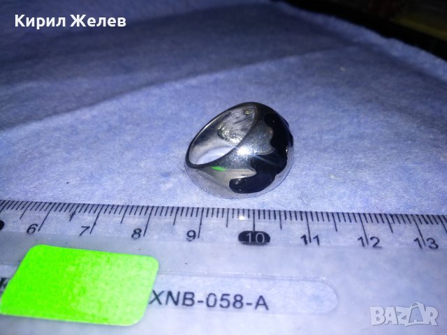 ДИЗАЙНЕРСКИ ФЕШЪН АРТ МОДЕЛ СРЕБРИСТ ПРЪСТЕН с ЕМАЙЛ 36611, снимка 13 - Пръстени - 39758635