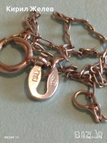 Нежен сребърен синджир с висулка циркон подходящ за ежедневието 52439, снимка 7 - Колиета, медальони, синджири - 52833980