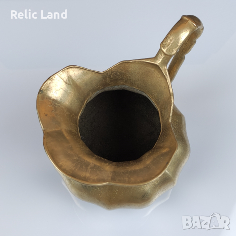 Масивна бронзова кана, снимка 6 - Антикварни и старинни предмети - 44559096