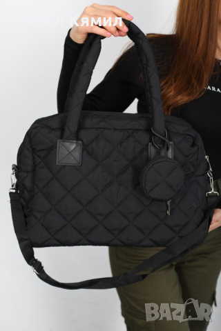 Модерна капитонирана дамска чанта 32х43, снимка 1