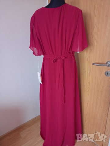 Официална рокля Burgundy XXL Нова, снимка 7 - Рокли - 40644753