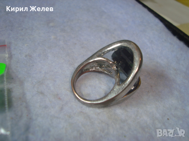 ПОСРЕБРЕН МЕДЕН КРИСТАЛЕН ФЕШЪН АРТ ПРЪСТЕН 26621, снимка 6 - Пръстени - 36410509