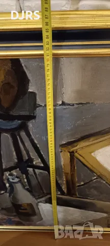 Голяма картина на Светлин Русев, ръчно подписана, снимка 2 - Картини - 47786685