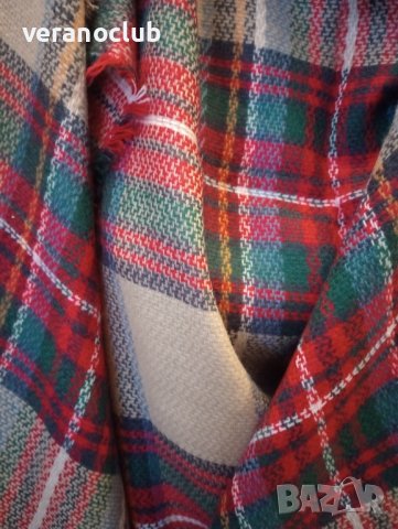 Дамски зимен квадратен шал С1 Каре, снимка 1