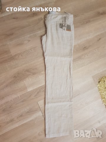 Продавам ленен бежов панталон ЛУЦИ, снимка 6 - Панталони - 33976780