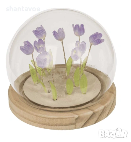 Нежна декоративна лед лампа - лалета, снимка 6 - Настолни лампи - 53712431