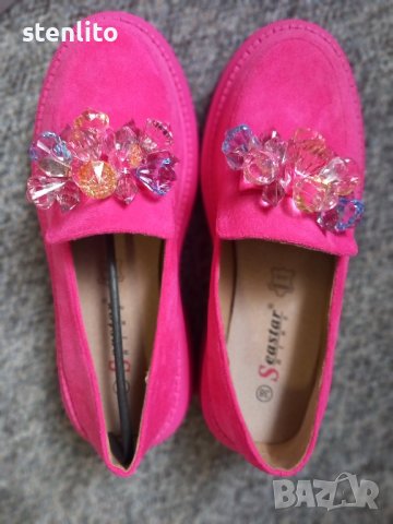 Нови дамски обувки цикламено розово, снимка 10 - Дамски елегантни обувки - 44302519