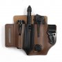 Тактическа кожена чанта кобур за колан и много инструменти къмпинг, лов 18*13,5*1 см, снимка 1