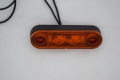 1 бр. LED ЛЕД габарити флаш с 2 SMD диода за ролбар оранжев , Полша, снимка 3