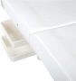 Фиксирана кушетка с чекмеджета - бяла 180 x 60/80 x 74 см, снимка 7