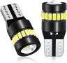 Комплект LED крушки T10 W5W Canbus, 18 SMD, 12V с лупа., снимка 1