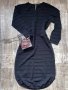 Нова елестична елегантна бандажна черна парти рокля изчистен класически модел , снимка 2