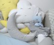  Голям комплект за бебешка кошара от Обиколник плитка, възглавнички и др., снимка 3