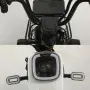 Електрически велосипед motor9 48V12AH – Максимална скорост 45 км/ч, 500W мотор, вакуумни гуми, бял/ч, снимка 9