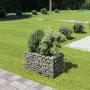vidaXL Габион повдигната леха, поцинкована стомана, 90x50x50 cм, снимка 2