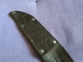 Fes Rostfrei немски нож от соца с калъф естествена кожа за колан 185х100мм, снимка 4