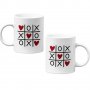 Комплект чаши за влюбени Tic Tac Toe Love Морски Шах, снимка 1 - Романтични подаръци - 35738583