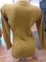 Топла блузка цвят горчица, снимка 5