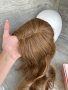 Дамско тупе 💯 естествена човешка коса лешник , снимка 8