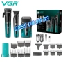 Комплект Машинка за подстригване, самобръсначка и тример VGR 694, снимка 2