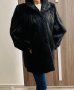 Дамско палто от естествена кожа с косъм- нутрия, снимка 1