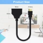 HDMI сплитер адаптер 1 към 2 1080P – HDMI мъжки към два HDMI женски изхода, снимка 2