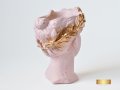 Саксия глава на гръцка богиня / Ваза Венера / Декоратив саксия за цветя в цвят розово и златно, снимка 9