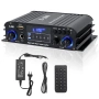 Домашен аудио усилвател 4 канала Bluetooth USB SD FM 1200W, снимка 1